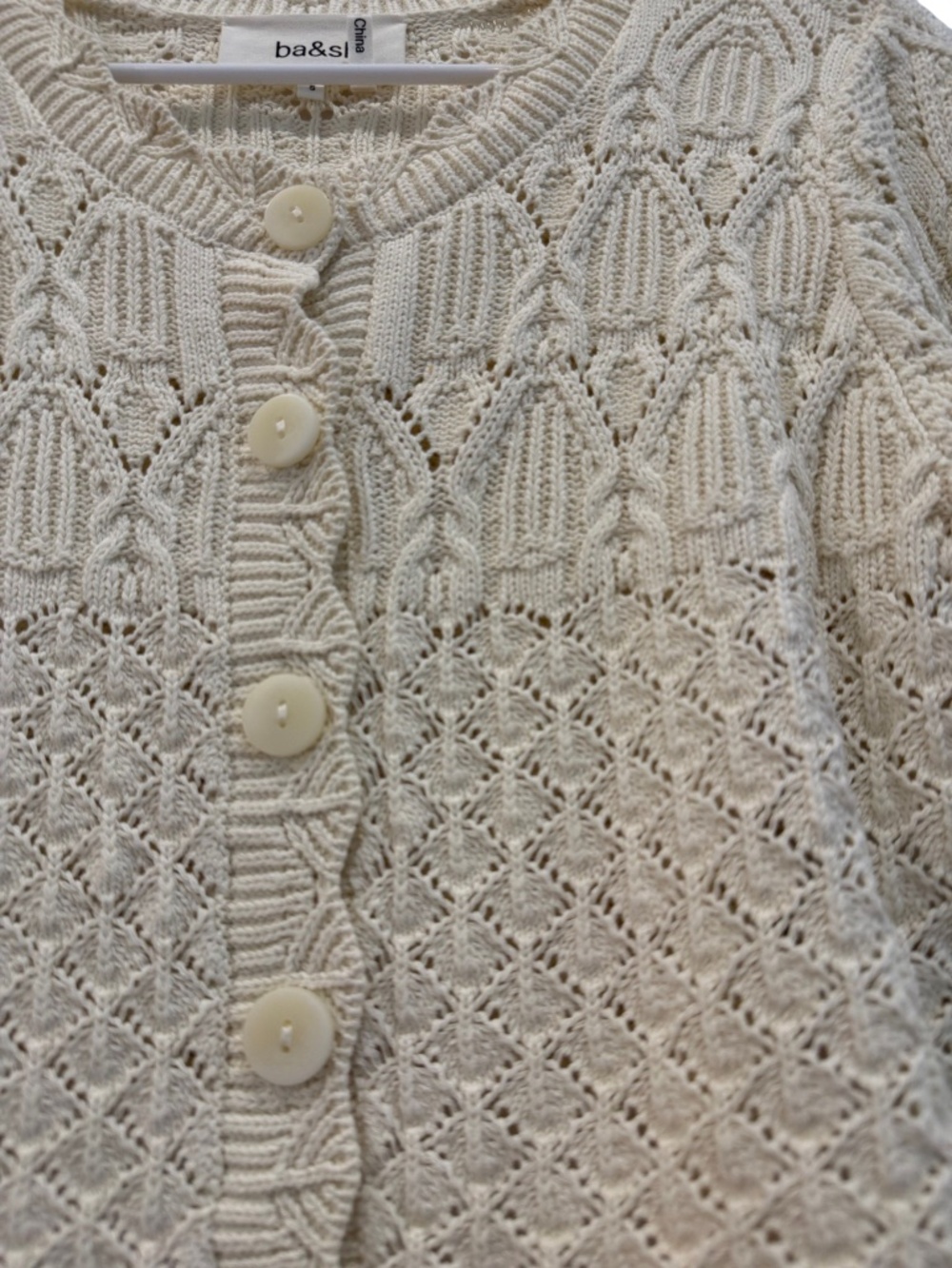 ba&sh Jump Cardigan in Ecru Size S - Picture 3 of 8